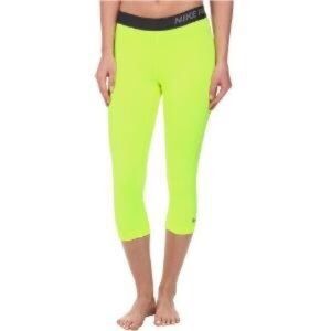 Nike Pro Neon Yellow Capri Leggings Size XL